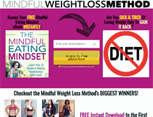 Tablet Screenshot of mindfulweightlossmethod.com